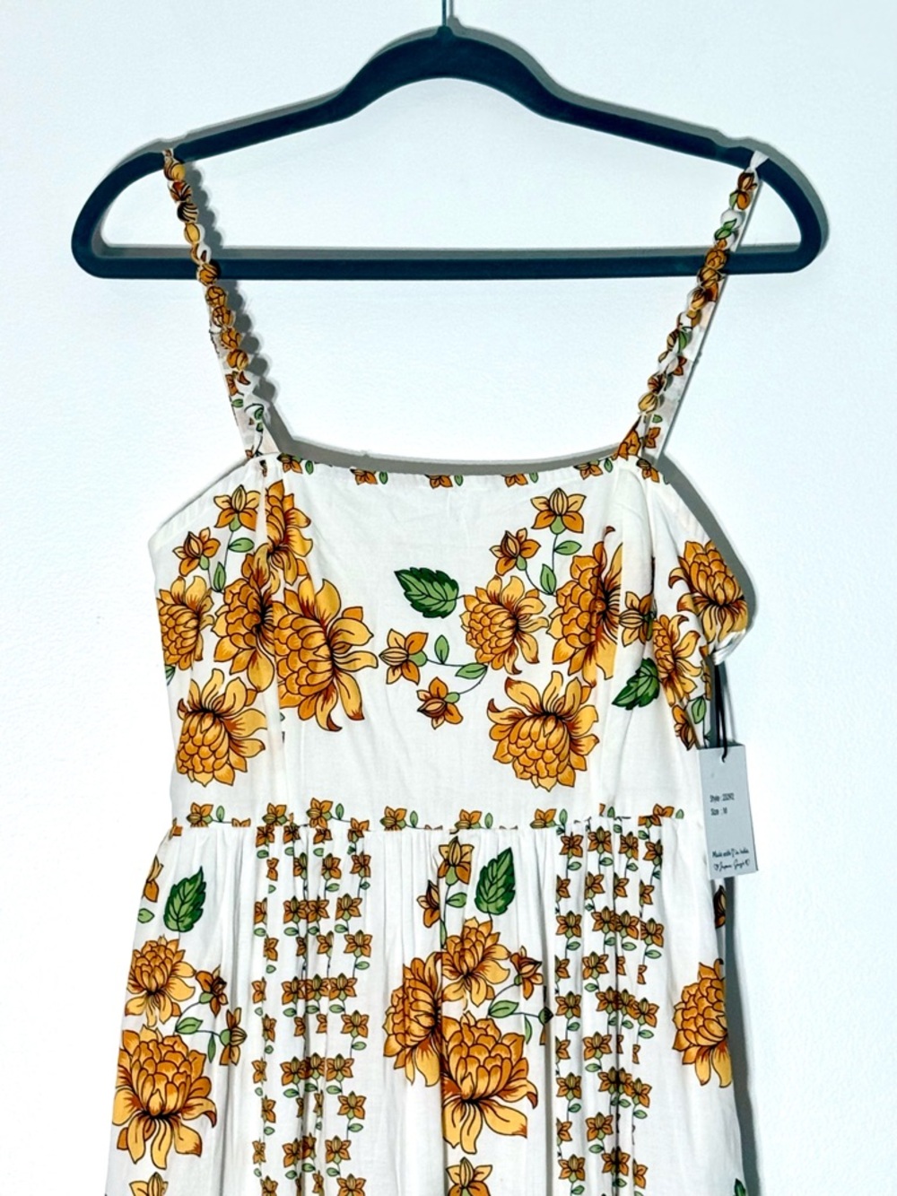 Japan Yellow Dahlia Maxi Dress - Picture 4 of 6